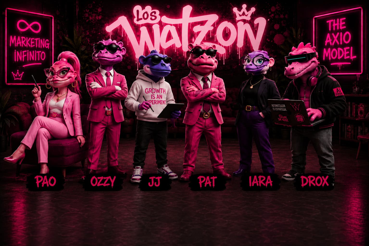 Los Watzon - El equipo